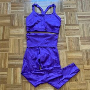 ADIDAS BY STELLA MCCARTNEY Maternity Purple Athleisure/Workout Set